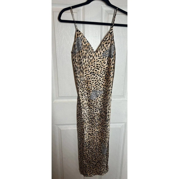 L’AGENCE Jodie Slip Dress Leopard Print Women’s Size XS - Picture 1 of 7